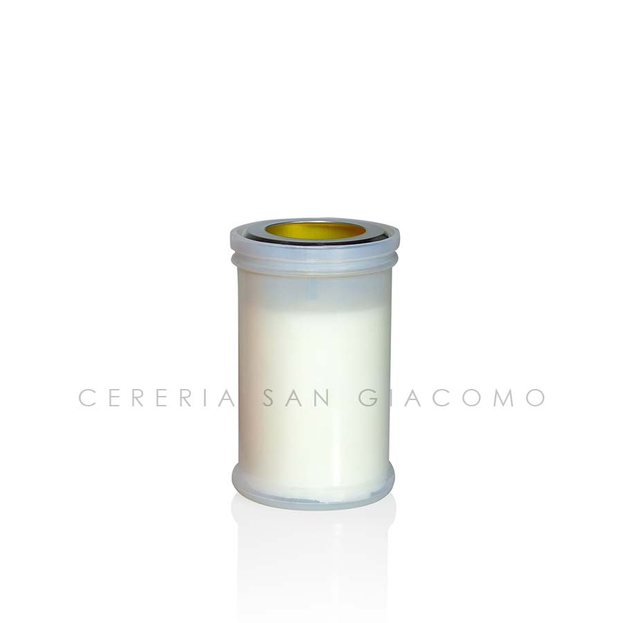 Votive Candle Art. 30T White Ø65 h 105 mm. with disc box of 60