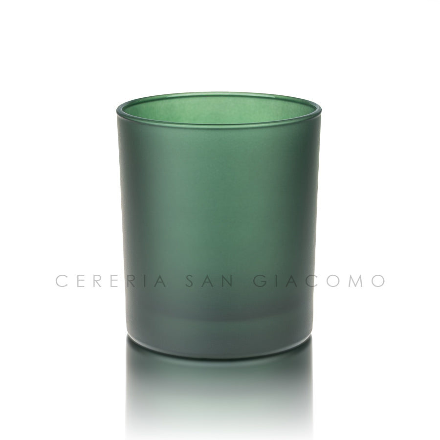 Bicchieri in vetro satinato Verde Bosco da 30 cl. Ø80 mm. h 92 mm. confezione da 6