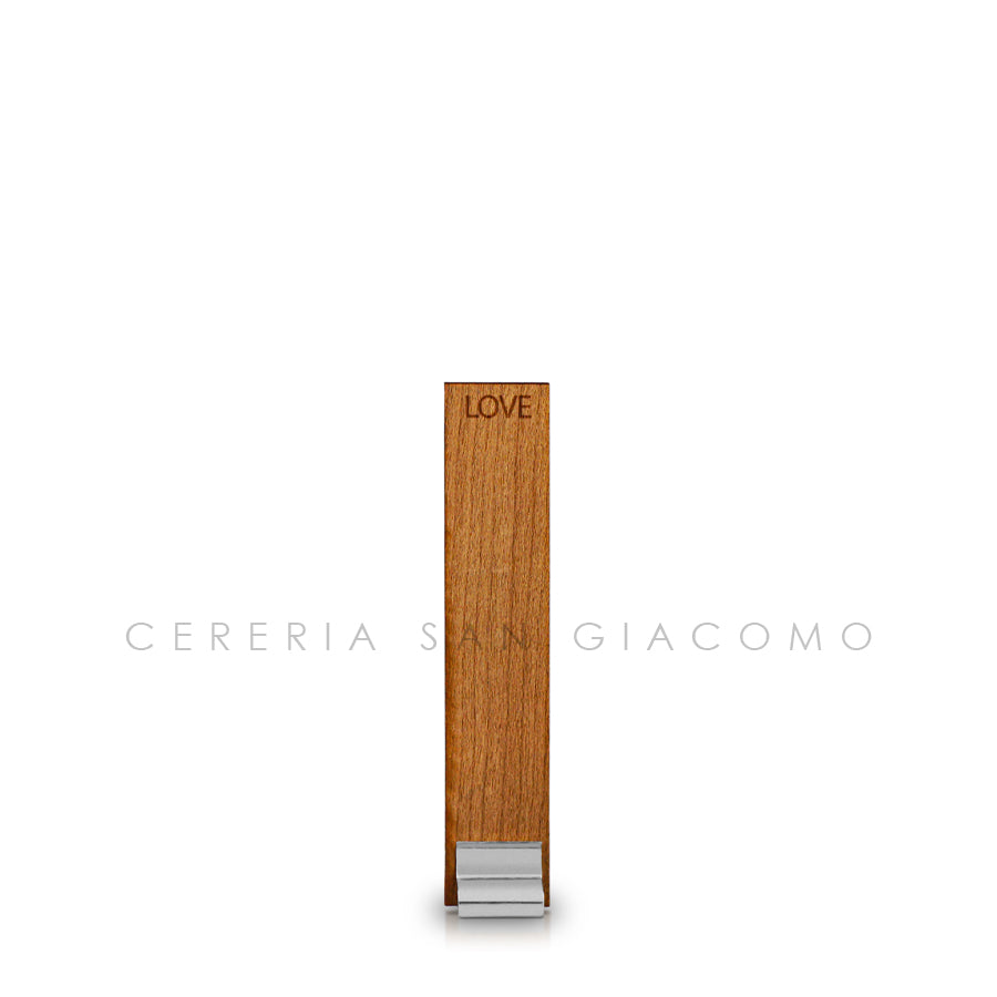 Stoppini in legno "Word WoodWick LOVE" 0.8 mm.