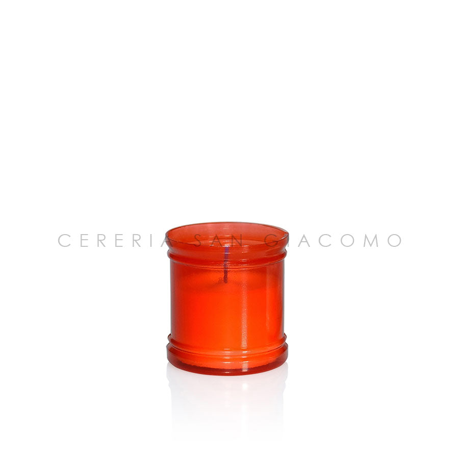 Cero Votivo Art. 15 Rosso senza disco Ø 65 Mm. H 70 Mm. scatola da 90 pezzi Candele-cereriasangiacomo