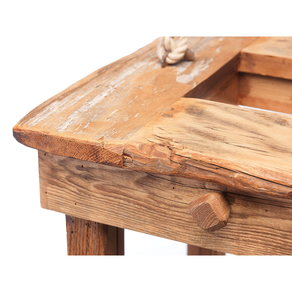 Lantern in Maso Wood h 60 cm.