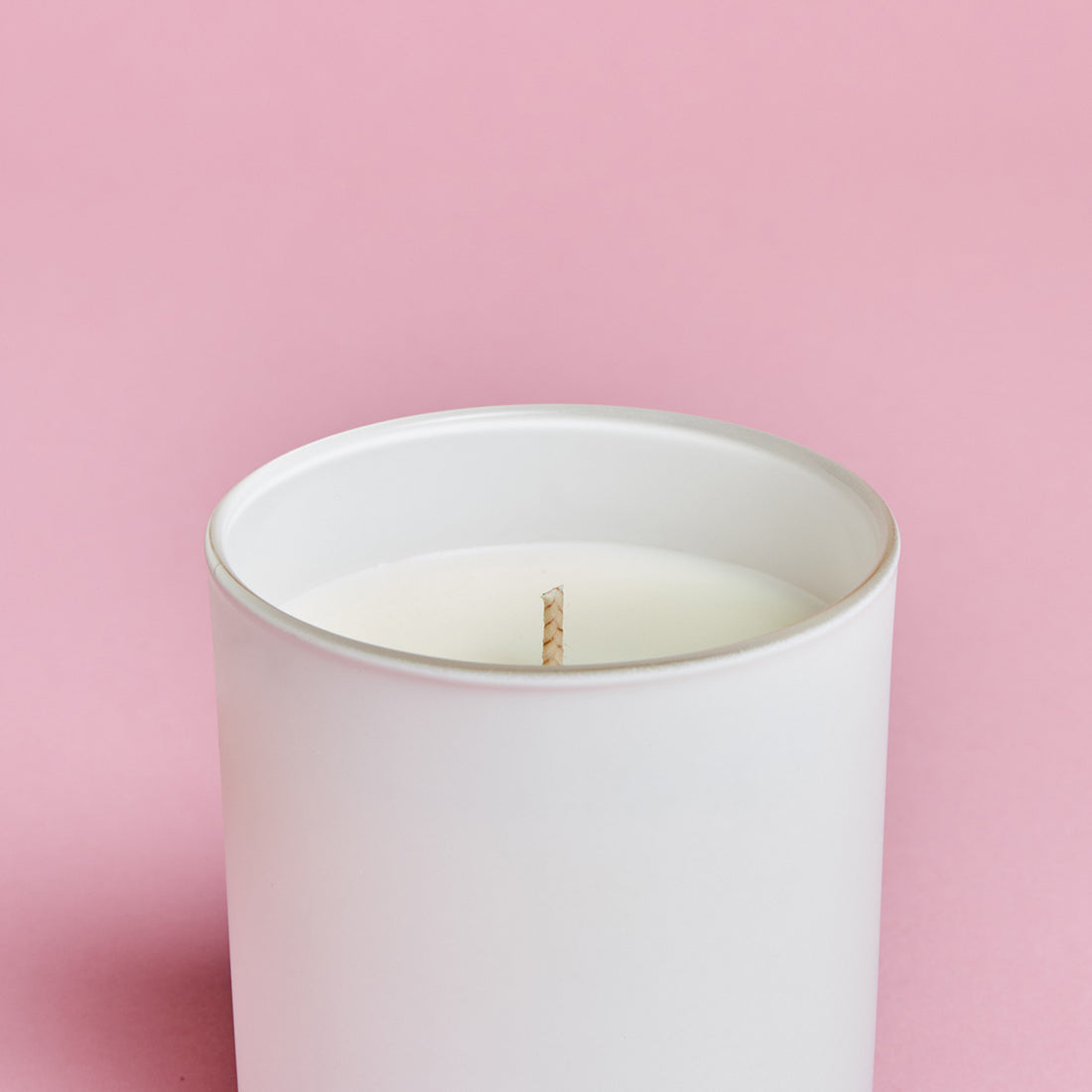 Candela profumata personalizzata Bicchiere Satinato Bianco