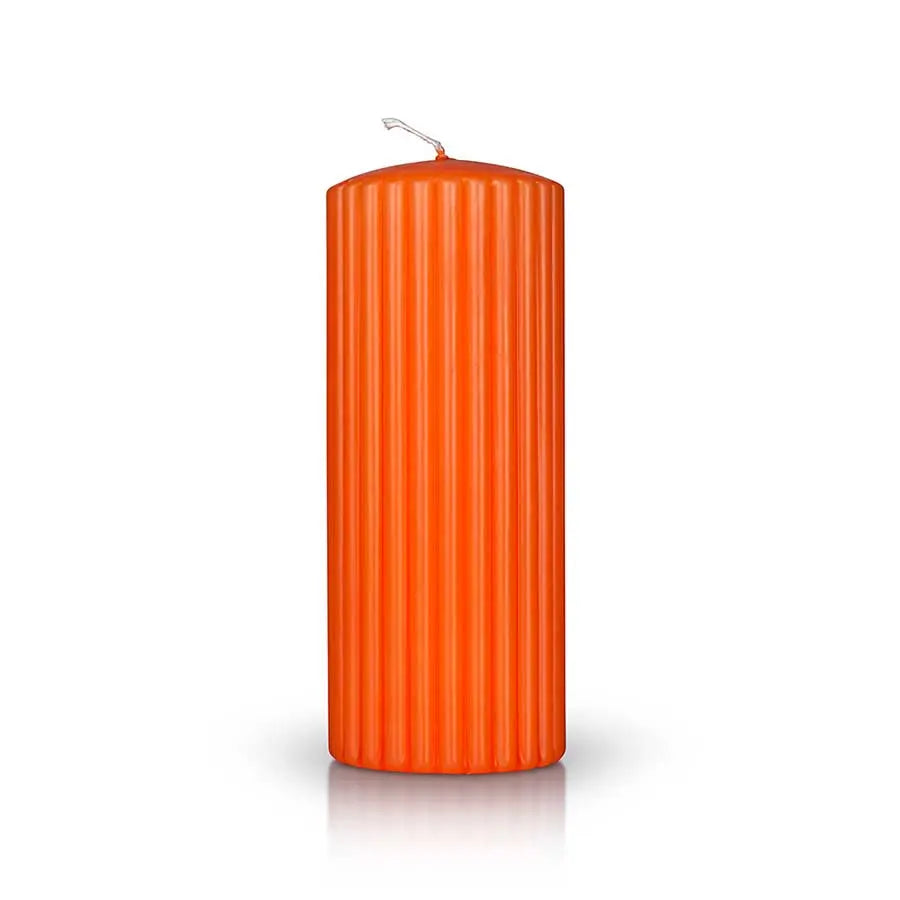 Candele cilindriche Rigate Ø80 mm. h 200 mm. Candele-cereriasangiacomo