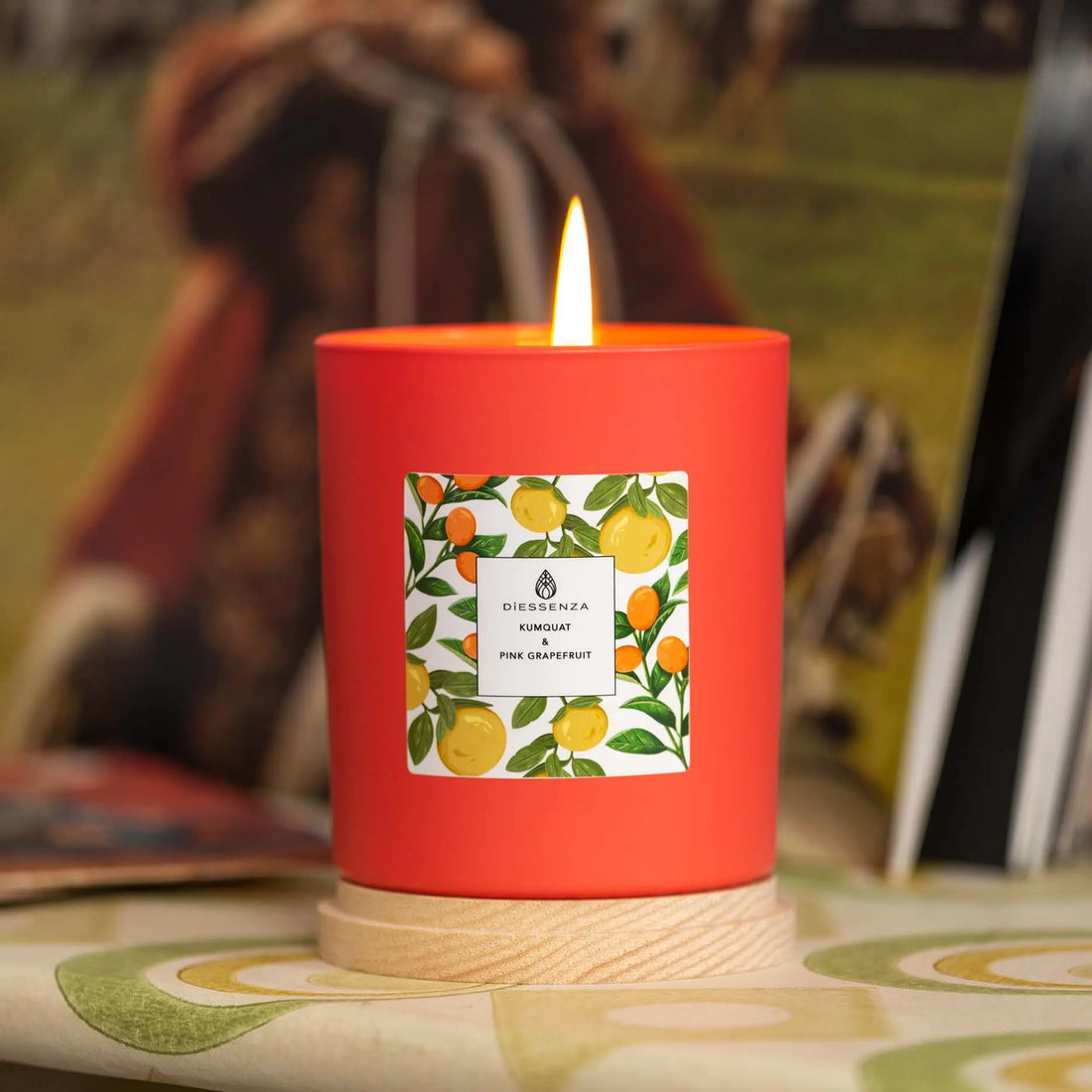 DiEssenza Kumquat &amp; Pink Grapefruit- Mandarino Cinese &amp; Pompelmo Rosa Candela profumata Candele-cereriasangiacomo