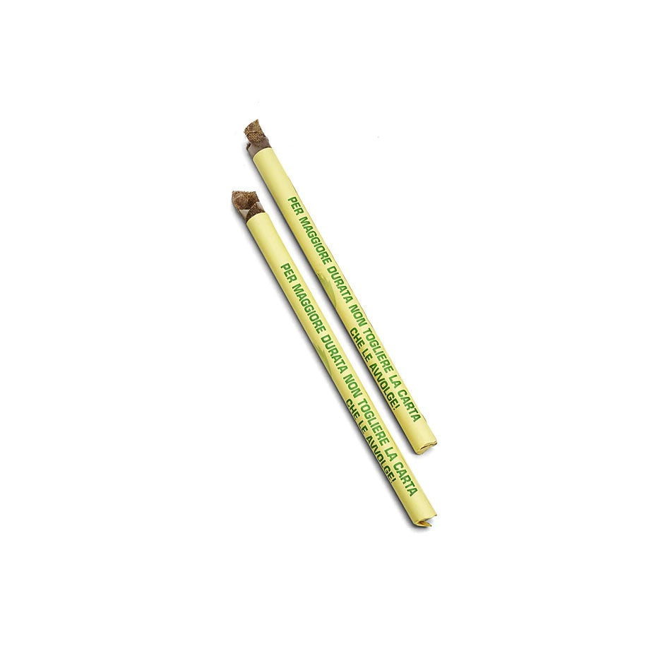 Torce a Vento Ø3 cm. h 45 cm. durata 2,5 - 3 ore confezione da 50 pezzi con paragocce a Candele-cereriasangiacomo