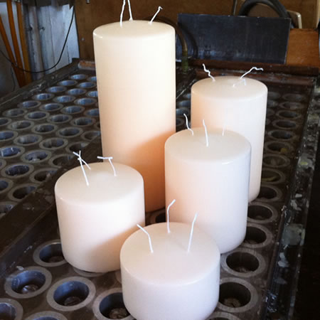 Candele Cilindriche a tre stoppini Candele-cereriasangiacomo